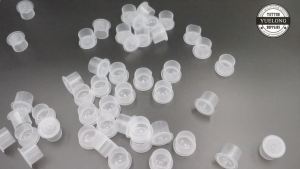 Tattoo Ink Caps Small - Yuelong 1000Pcs Plastic Pigment Caps Tattoo Cups With Base Sizes 11mm for Permanent Makeup Container Cap Tattoo Accessory Tattoo Ink