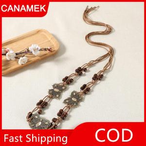 【CANAMEK】 Phong Cách Bohemian bướm Nước Kim Cương Dệt Phong cách dân tộc hạt gỗ của phụ nữ vành đai giản dị kỳ nghỉ phong cách eo dây