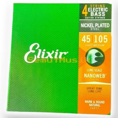 Senar Bass Elektrik 4 String Nickel Plated Steel Nanoweb 45/105 LIGHTMEDIUM