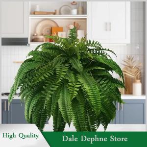 [Dale Dephne] ต้นเฟิร์นปลอมเหมือนจริงสำหรับตกแต่งในบ้านกลางแจ้งตกแต่งห้องครัวต้นไม้ประดิษฐ์