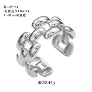 925 Silver minimalist checkered open ring Korean style INS Trendy stylish and unique womens niche design popular ring