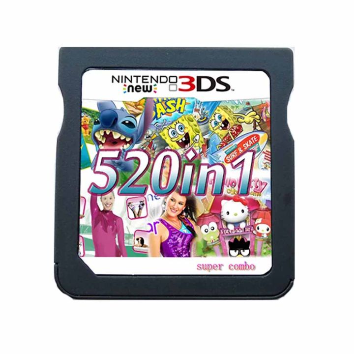 520in1 Game Card for Nintendo DS 3DS, Multi-Game Cartridge for Classic  Console Gaming Lazada PH