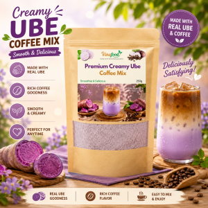 [BUY 1 GET 1] Premium Creamy Ube Coffee Mix Instant Purple Yam Coffee Drink Rich Smooth Flavor 100G