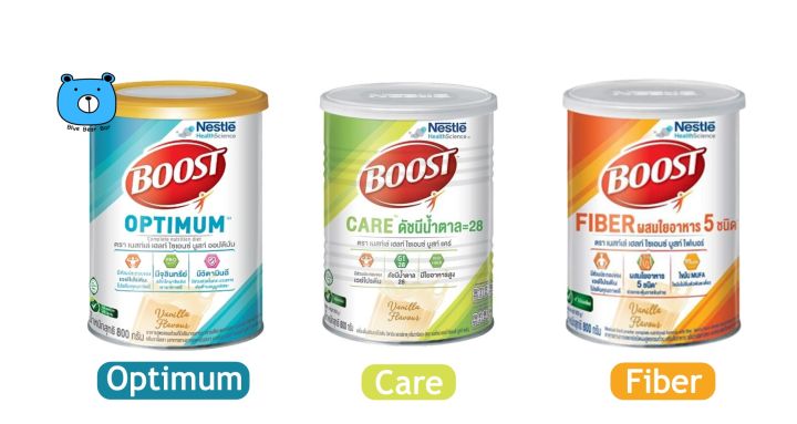 Nestle Boost เนสท์เล่ บูสท์ อาหารสูตรครบถ้วน Optimum Care Fiber 1