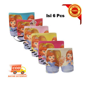 YASMINE01-12 Psc ( 1 Lusin ) Celana Dalam / CD BOXER Anak Perempuan/Cewek HAPPY GIRL / Kids Underwear