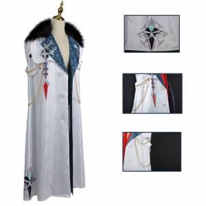 RA Genshin Impact Cosplay Cloak Anime Costume Set Fatui Tartaglia Scaramouche Uniform Halloween Party AR
