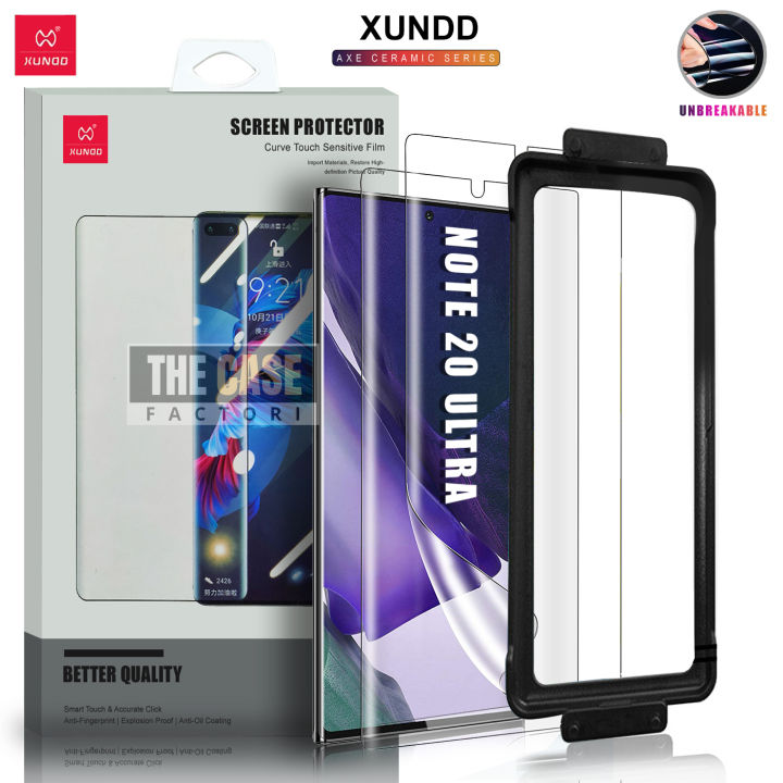 Xundd Axe Ceramic Film Full Curved Edge Cover Hd Clear Easy Install Screen Protector For Samsung