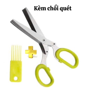 Kéo nhà bếp 5 lưỡi chuyên dụng cắt rau củ quả đa chức năng