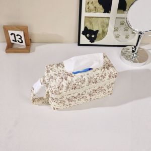 PYA94 Dual Compartment Wet Tissue Storage Bag Multifunctional Quilted Baby Wet Wipe Pouch Soft Floral Design Stroller Hanging Diaper Organizer Daily Use