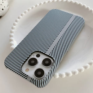 Luxury Carbon Fiber Pattern Cooling Case for iPhone 16 15 14 Plus 13 12 11 Pro Max Mini Shockproof Ultra Thin PC Shell Capa