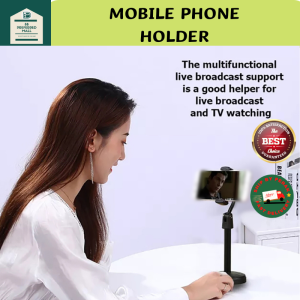 Mobile Phone Holder Net Class Live Microphone Live Broadcast Bracket Sunset Light Desktop Fill Light Watch TV Stand