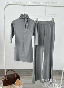 Set Đồ Thu Đông Quần Loe + Áo Lọ - Tharo Clothing [SET0040]