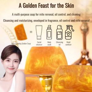 Natural Soap Base Soap Essential Oil Soap Golden Yellow Luster Soft And Smooth Skin Herbal Trapeze Gold Powder Cleansing Soap Amino Acid Handmade Perfume Soap