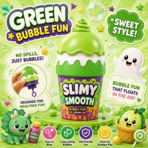 ✨💖🍦 Anti Spill Bubble Toys l Children Outdoor Game l Birthday Party Goodie Bag Gift l Preschool Party Gifts Blower Wand Beach Toys Carnival Prize Ice Cream Dessert Cup Bubbles Travel Friendly Bubble Cup Children Day Gifts Tuition Center Gift