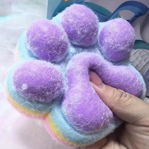 41 Styles Gradient Color Cat Paw Pinch Decompression Toy Squishy Relax Fidget Squeeze Toy Slow Rebound Stress Relief Cat Claw Gift