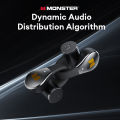 Monster MQT60 OWS Wireless Bluetooth 5.4 Headphones Long Life Gaming Earphones HIFI Stereo Sound Sport Earbuds With Mic. 