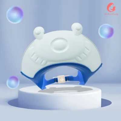 Mũ gội đầu viền silicon cao cấp chống nước vào tai và mặt bé điều chỉnh size cho bé 0 tới 8 tuổi