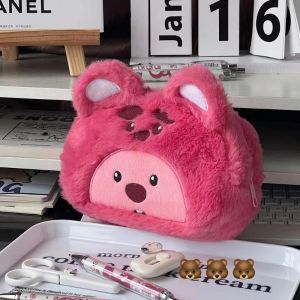 Cartoon Beaver Loopy Pencil Case Pencil Pouch Bag Large Capacity Case Stationery Bag Student Back To School Stationery Supplies