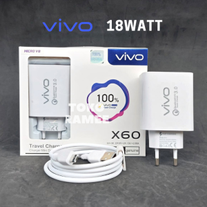 Charger Carger Vivo Y01 Y02 Y02t Y1s Y11 Y12 Y12i Y12s Y15 Y15s Y17 Y19 Y20 Y20i Y20S G V9 V11 V11i V15 S1 Z1 PRO 18W 33W Fast Charge / Charging Micro USB Original 100%