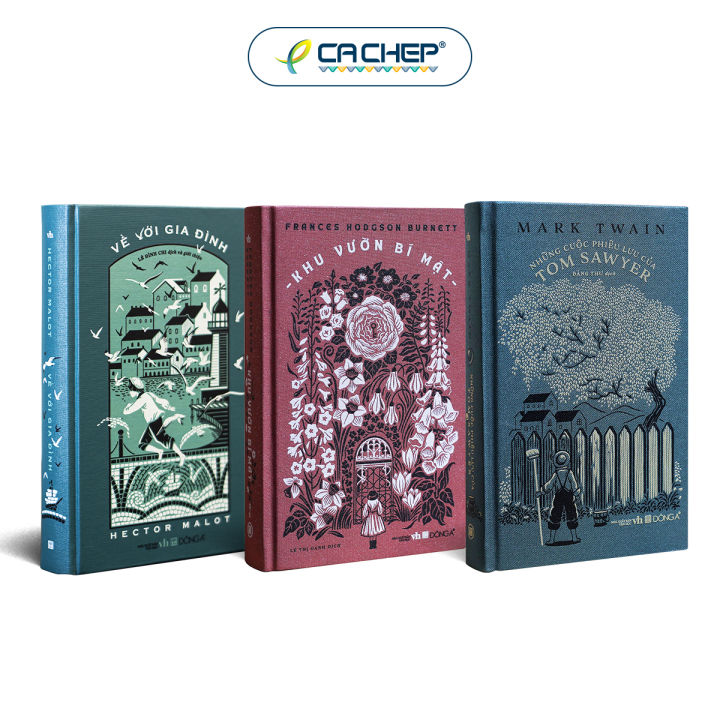 Cá Chép - Combo 3 cuốn bìa vải (Về với gia đình, Khu vườn bí mật, Những ...