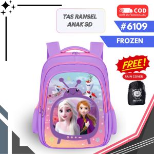 TAS RANSEL-RANSEL TROLI SEKOLAH ANAK PEREMPUAN SD KARAKTER KARTUN TV 6109 TV