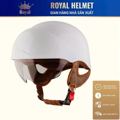 MŨ BẢO HIỂM NỬA ĐẦU 1/2 KÍNH ÂM CHÍNH HÃNG ROYAL M38K