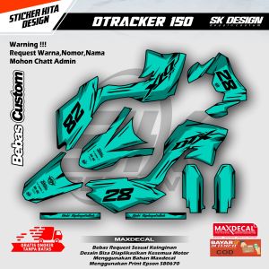 DC 606 Sticker Decal Fullbody Motor Dtracker 150 Premium Supermoto Bebas Custom Desain Terbaru