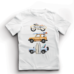Baju Kaos Distro Anak Laki Laki Gambar Mobil Pantai Import Usia 1 - 10 Tahun - Hypelane Kids - DTF