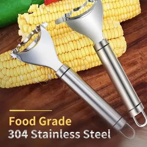 Stainless Steel Corn Planer Ergonomic Handle Corn Peeler Peel Separate & Enjoy Fresh Corn with Minimal Effort