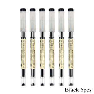 AICRANE 0.35mm 6/12pcs Fine senior Gel Pen set Natural Style Pen Black Blue Red Ink Pen