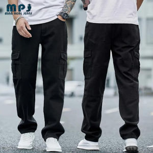 MPJ loose straight leg mens jeans men straight cut pants baggy Jeans for man 6Pocket Mao