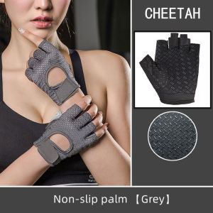 FEELCOOLSPORT ถุงมือออกกำลังกายสำหรับผู้ชายและผู้หญิงน้ำหนักเบาและระบายอากาศได้แบบไม่มีนิ้วบุนวมพร้อมสายรัดข้อมืออุปกรณ์ออกกำลังกายสำหรับยกน้ำหนัก