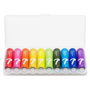 Xiaomi Mijia 10Pcs ZI5 AA ZI7 AAA Alkaline Battery Rainbow Batteries Set