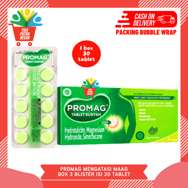 PROMAG OBAT MAAG BOX 3 BLISTER ISI 30 TABLET