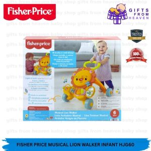 FISHER PRICE PEJALAN KAKI BAYI MUZIK SINGA HJG60 MUSICAL LION WALKER INFANT HJG60