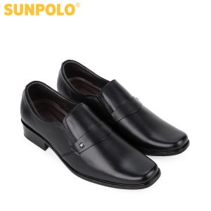 Giày nam Giày công sở da bò SUNPOLO SPH120RN (Đen)