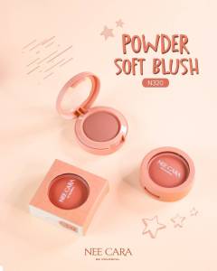 NEE CARA POWDER SOFT BLUSH N320 นีคาร่า บลัชออน ปัดแก้ม เนื้อฝุ่น เกลี่ยง่าย