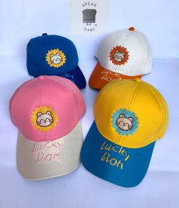 SpeakBaby.ID Produk / Topi Anak BASEBALL Premium Bordir Luckly Lion