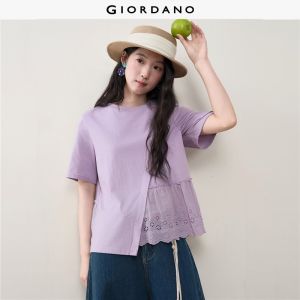 Giordano Women Women Pure Cotton T-Shirt Free Shipping 18326506