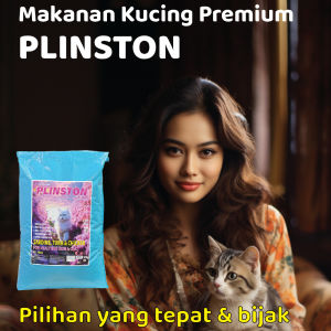 20kg Plinston Sardine Tuna & Chicken Premium Cat Food Reduce Stool Odor Mengurangkan Bau Najis