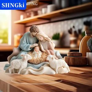 [COD] 🔥🔥🔥SHNGki 2026 mới Chúa giáng sinh  sinh cảnh Xmas bảng trung tâm phụ kiện 2D phẳng acrylic cho trang trí văn phòng nhà bên ornment