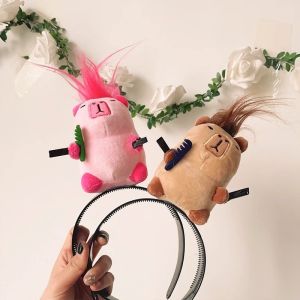 Capybara Headband Hairband Plush Hair Hoop Photos Capybara Shape Cosplay Hairband Makeup Taking Photos for Women Party Headpiece