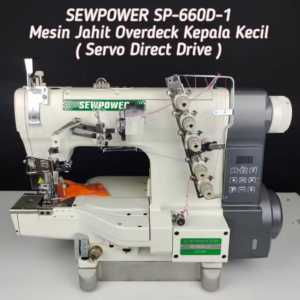 SEWPOWER SP-660D-01 MESIN JAHIT OVERDECK KEPALA KECIL / SERVO DIRECT DRIVE ( BARU )