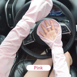 Large Ice Silk Gloves Cover Finger Loose Style Summer UV Protection Driving Sunscreen Sleeves Breathable Outdoor Long Sleeves 袖套