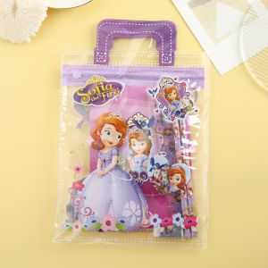 Bayar Di Tempat - Set Alat Tulis 6 in 1 / Stationery Set Motif Karakter / Set Mini Pouch Bag