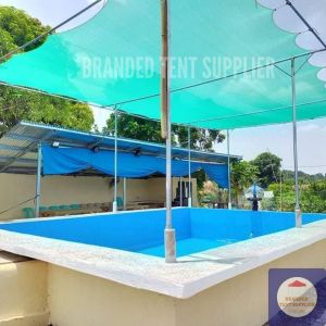 50% SHADING NET FOR POOL  [2.5m x 1 meter] 8ft DRY NET Ideal for Kubo - Garden - Shading - Outdoor Shed - Fishing - Poultry - Farm - Construction - Kubo - ALL PURPOSE NET