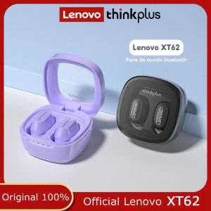 Lenovo Thinkplus XT62 Earphones Bluetooth 5.3 Wireless Earphones Low Delay Earphones with Microphone High Fidelity Sports Earphones Compatible with iOS and Android