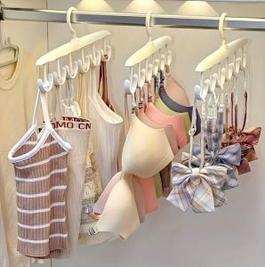 **HOT SELLING** 2025 NEW Bra Hanger | Rotating Sock Hanger12-Hook Rotating Belt Hanger Bra Hanger for Closet Organizer Holder for Tie Scarf Tank Top Penyangkut Bra | Penyangkut Stokin BerpusingPenyangkut Tali Pinggang Pusing 12 Cangkuk 12钩旋转衣架