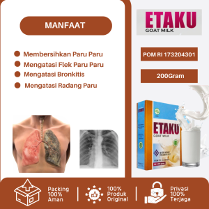 Susu Pembersih Paru Paru Flek Plek Paru Paru Pembersih Paru Kotor Penghilang Bercak Di Paru Paru Cairan Di Paru Paru Radang Paru Paru Infeksi Paru Paru Obat Bronkitis Obat Asma Sesak Napas Susu Spesialis Pernapasan Susu Kambing Goat Milk Etaku