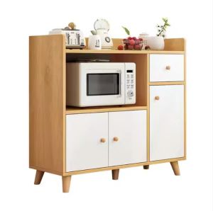 Tủ Để Đồ Bằng Gỗ Với Cửa Mở Tủ Bếp Đồ Nội Thất Phòng Ăn 2X Decor - 2X191